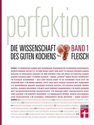 cover image of Perfektion. Die Wissenschaft des guten Kochens. Fleisch